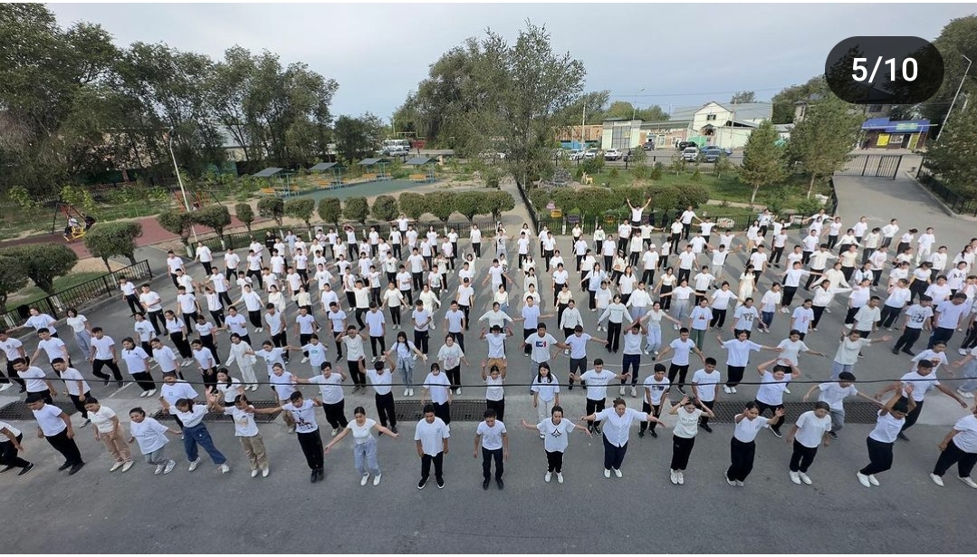 "Сергіту сәті" 9-10-11 сынып оқушыларымен челендж